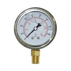 Greenage Water Pressure  meter to check the PSI of water pressure in garden  irrigation and domestic water supply projects -brass -1/4 inch male thread-Imported